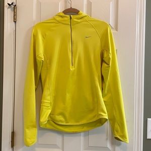 Athletic hooded pullover jacket